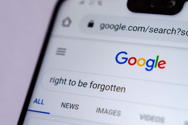 The right to be forgotten according to GDPR